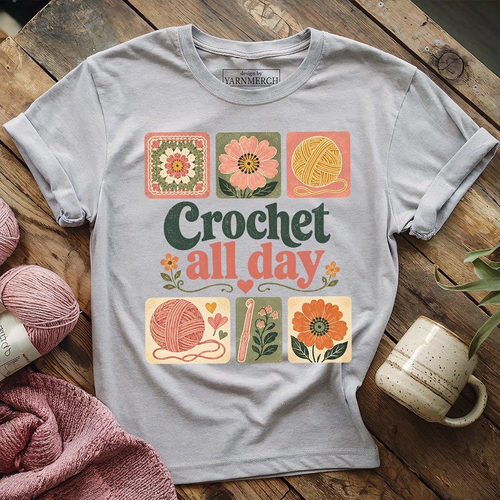 Crochet All Day T-shirt