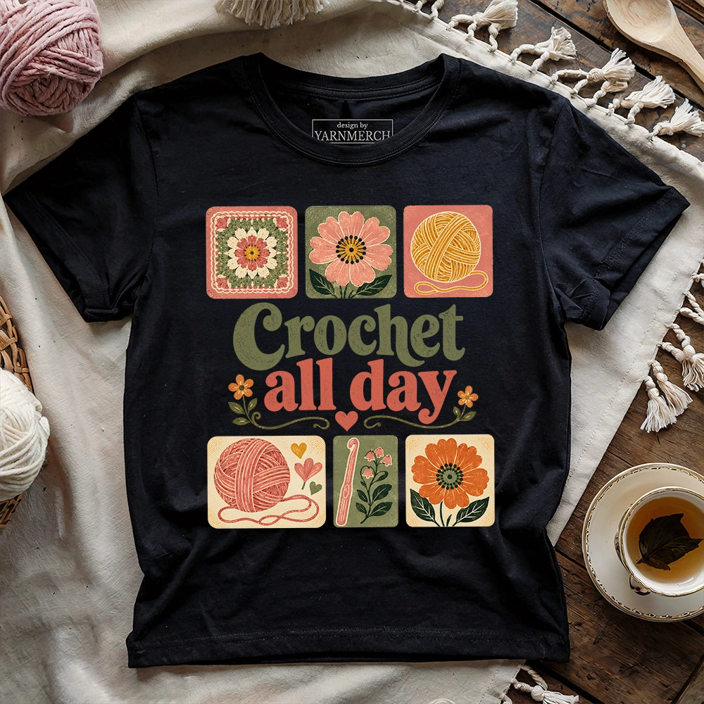 Crochet All Day T-shirt