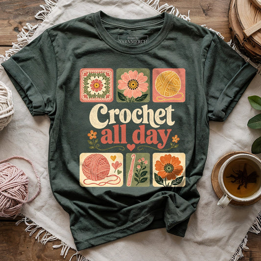 Crochet All Day T-shirt