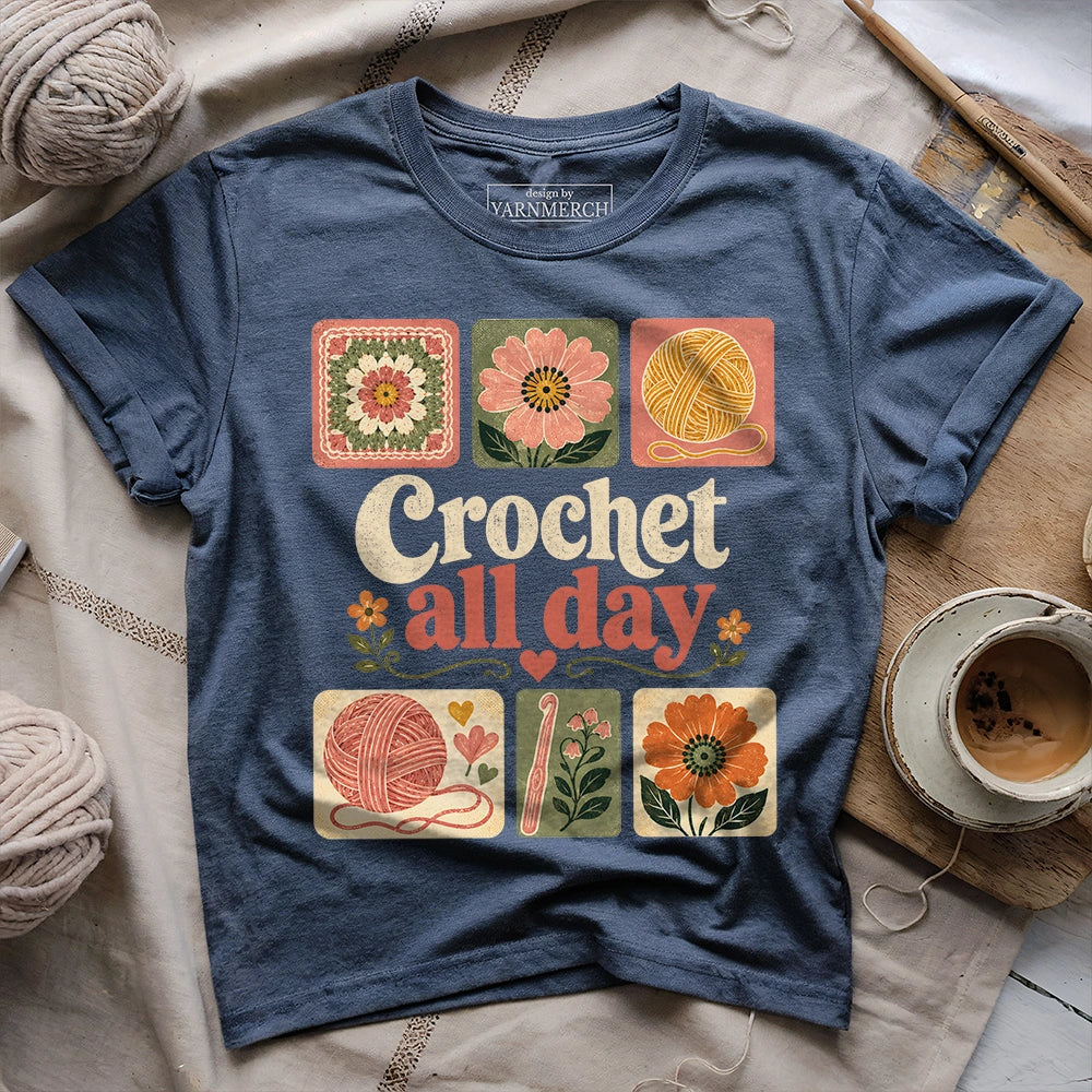 Crochet All Day T-shirt