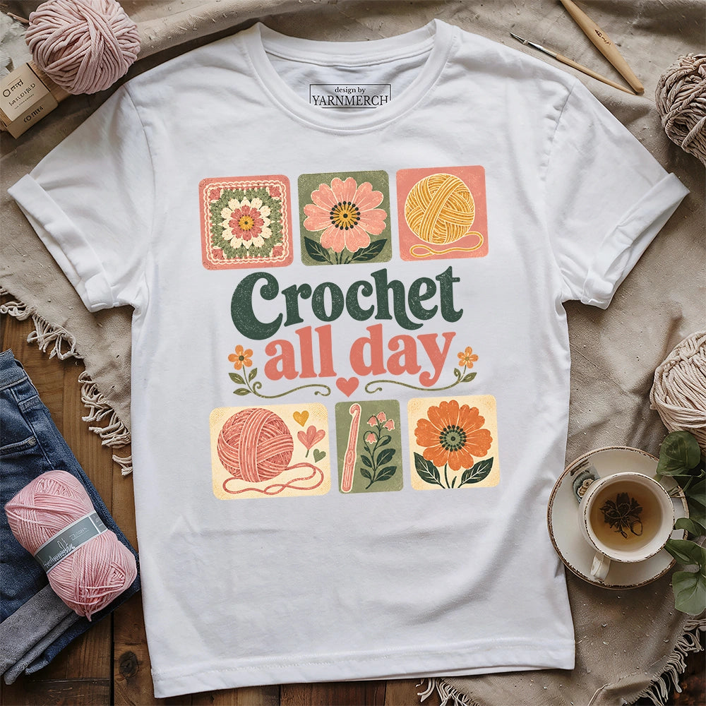 Crochet All Day T-shirt