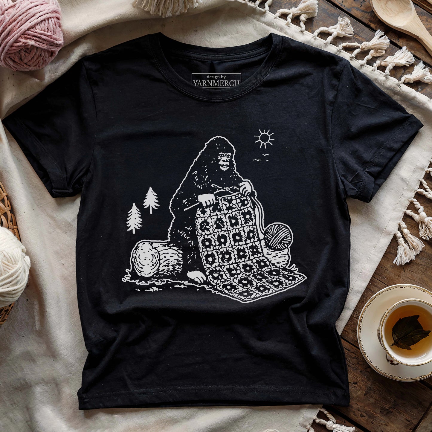 Crochet Bigfoot T-shirt