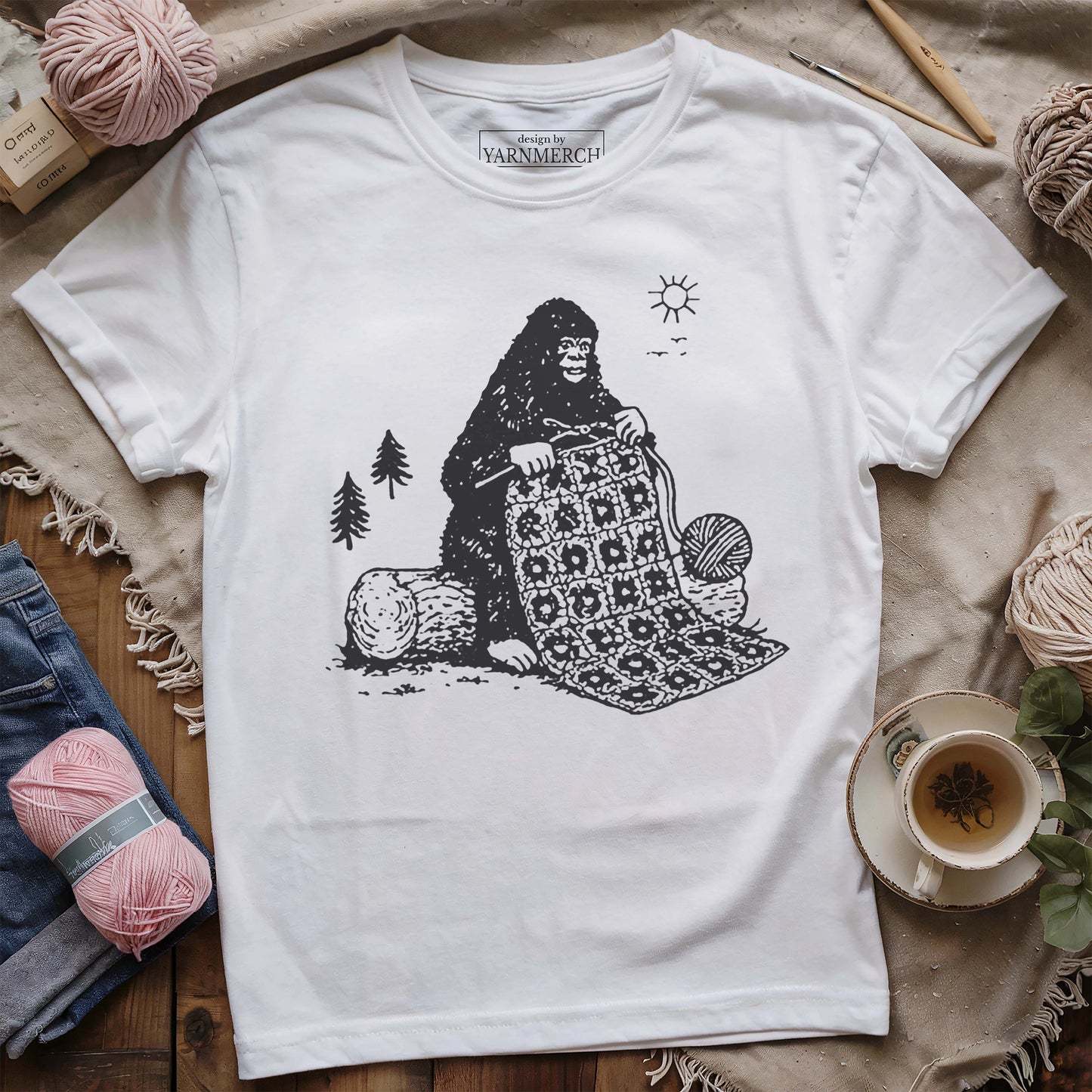 Crochet Bigfoot T-shirt