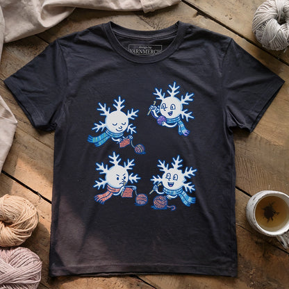 Crocheting Snowflakes T-shirt