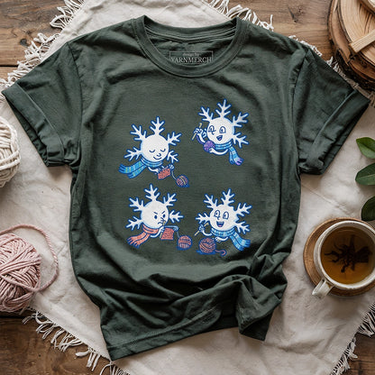 Crocheting Snowflakes T-shirt