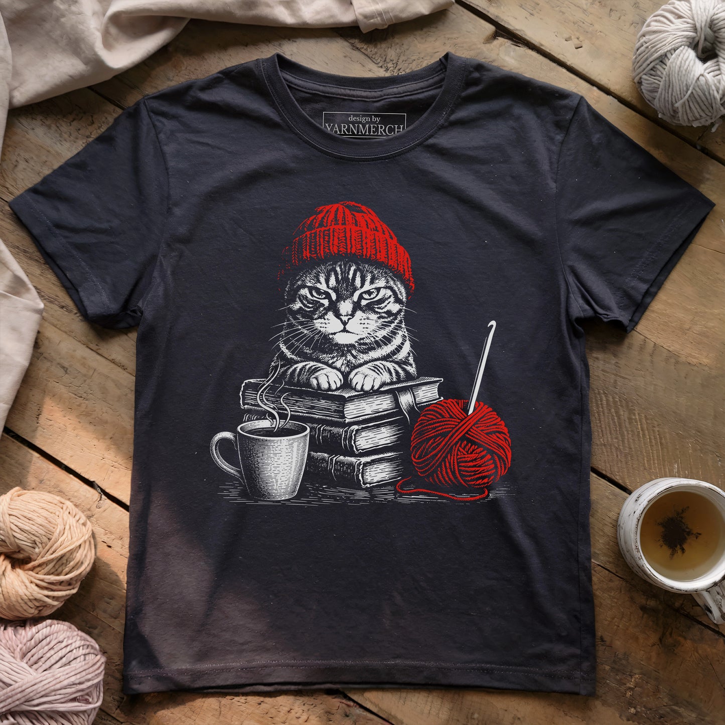 Black Cat & Coffee T-shirt