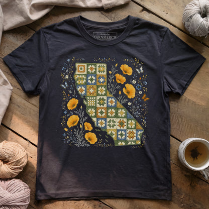 California In Granny Squares T-shirt