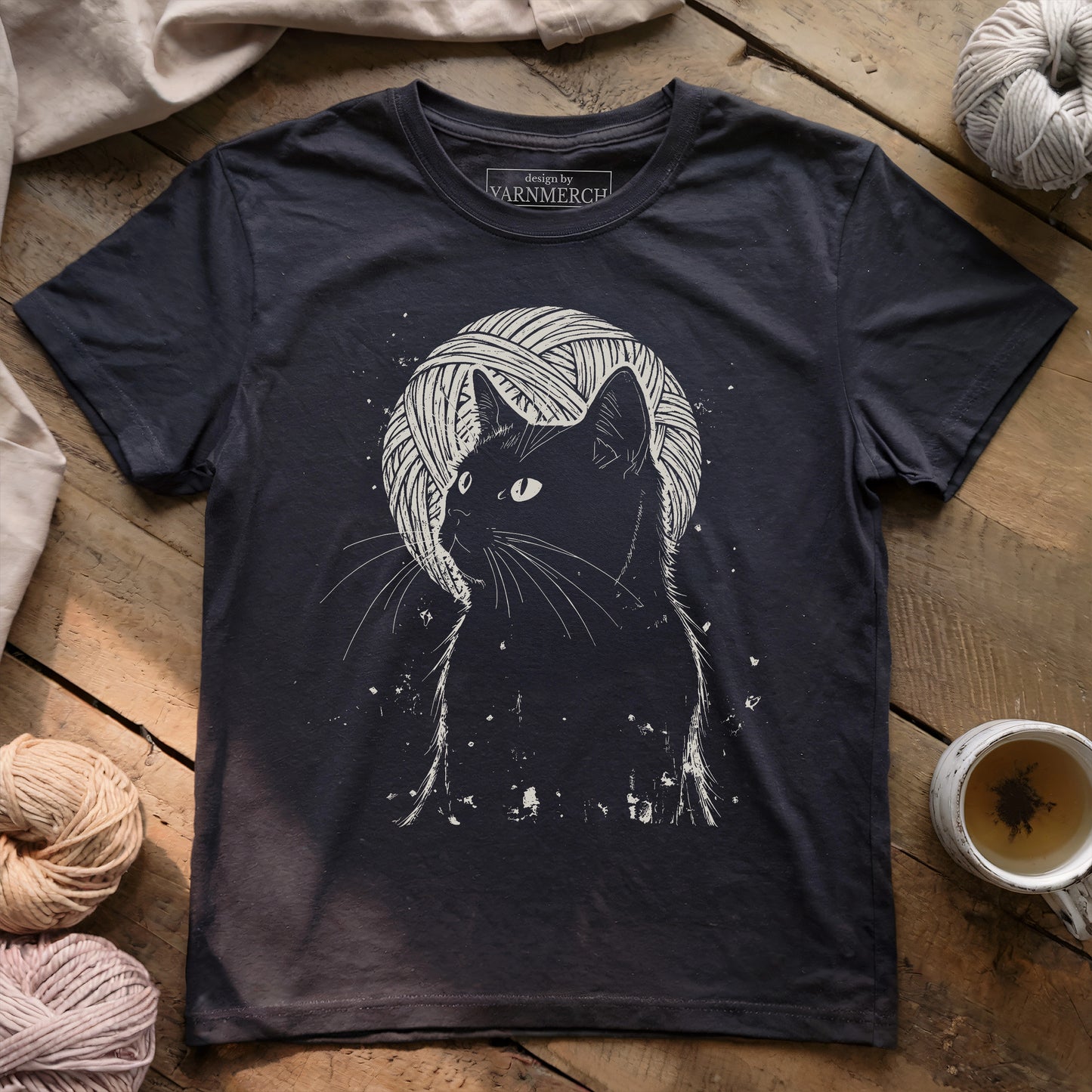 Cat Under The Moon T-shirt
