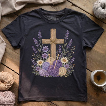 Faith Blooms In Yarn T-shirt