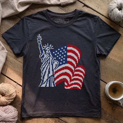 Freedom Knitting Chart T-shirt