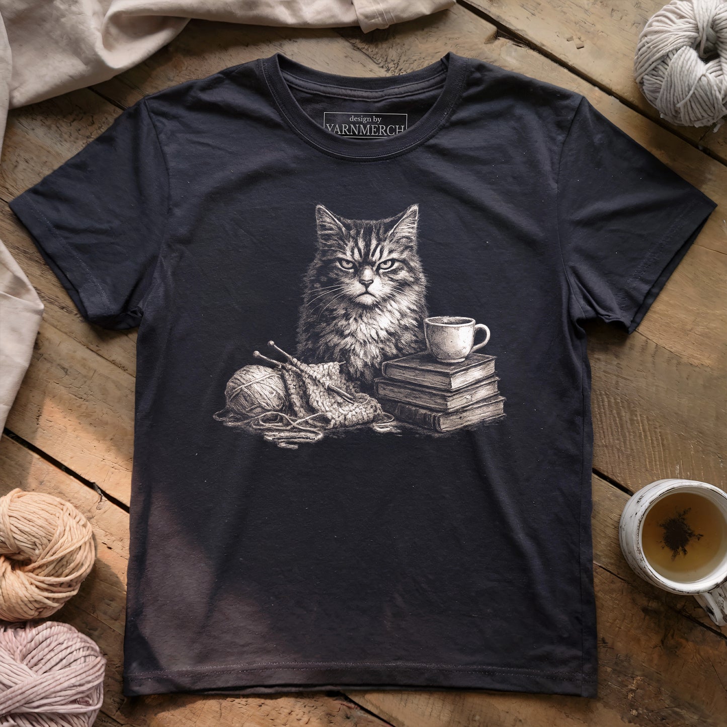 Grumpy Cat Knitting T-shirt