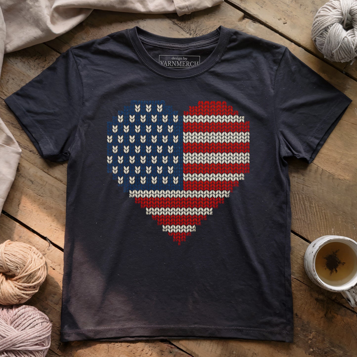 I Knit My Love For USA T-shirt