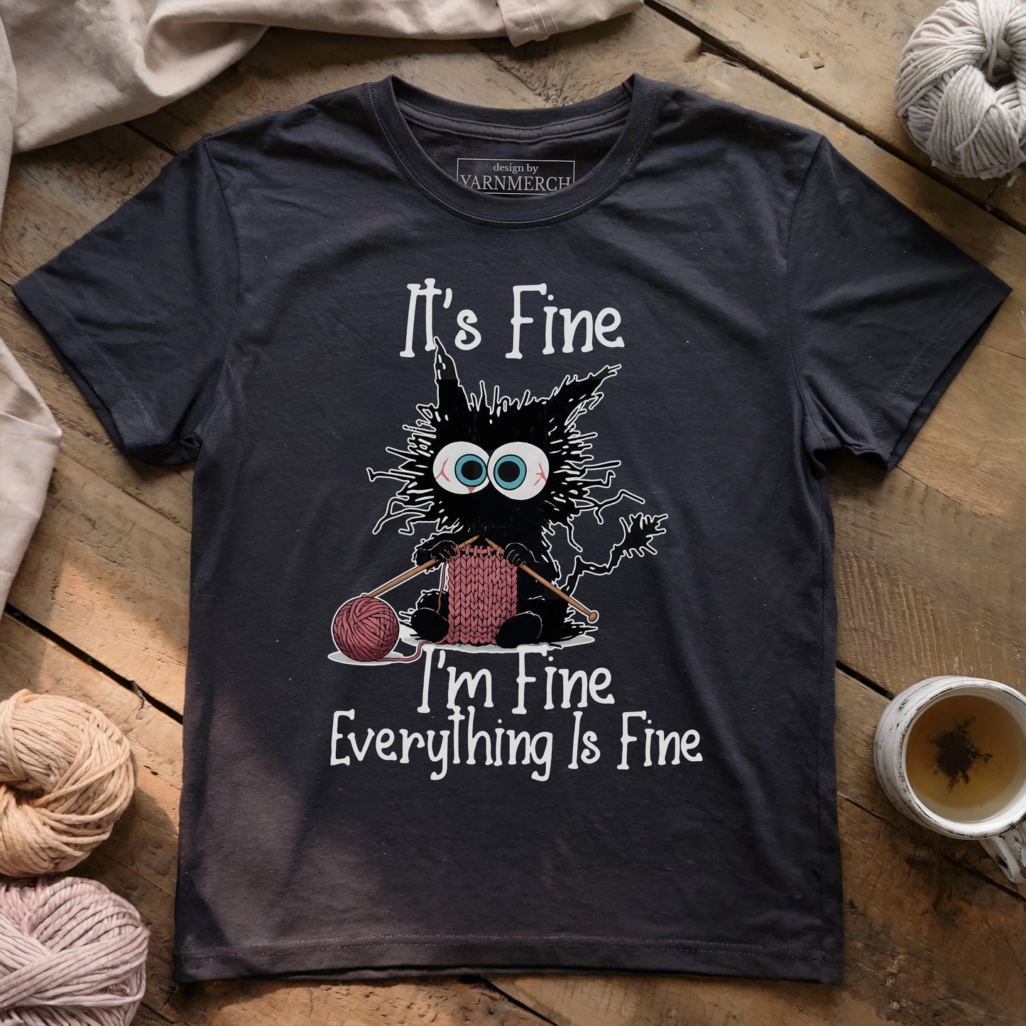 I'm Fine, Let Me Just Knit T-shirt