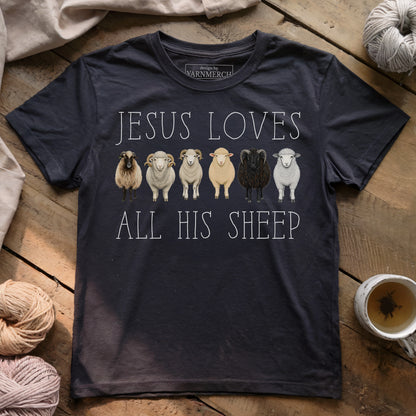 Jesus Loves All His Sheeps T-shirt