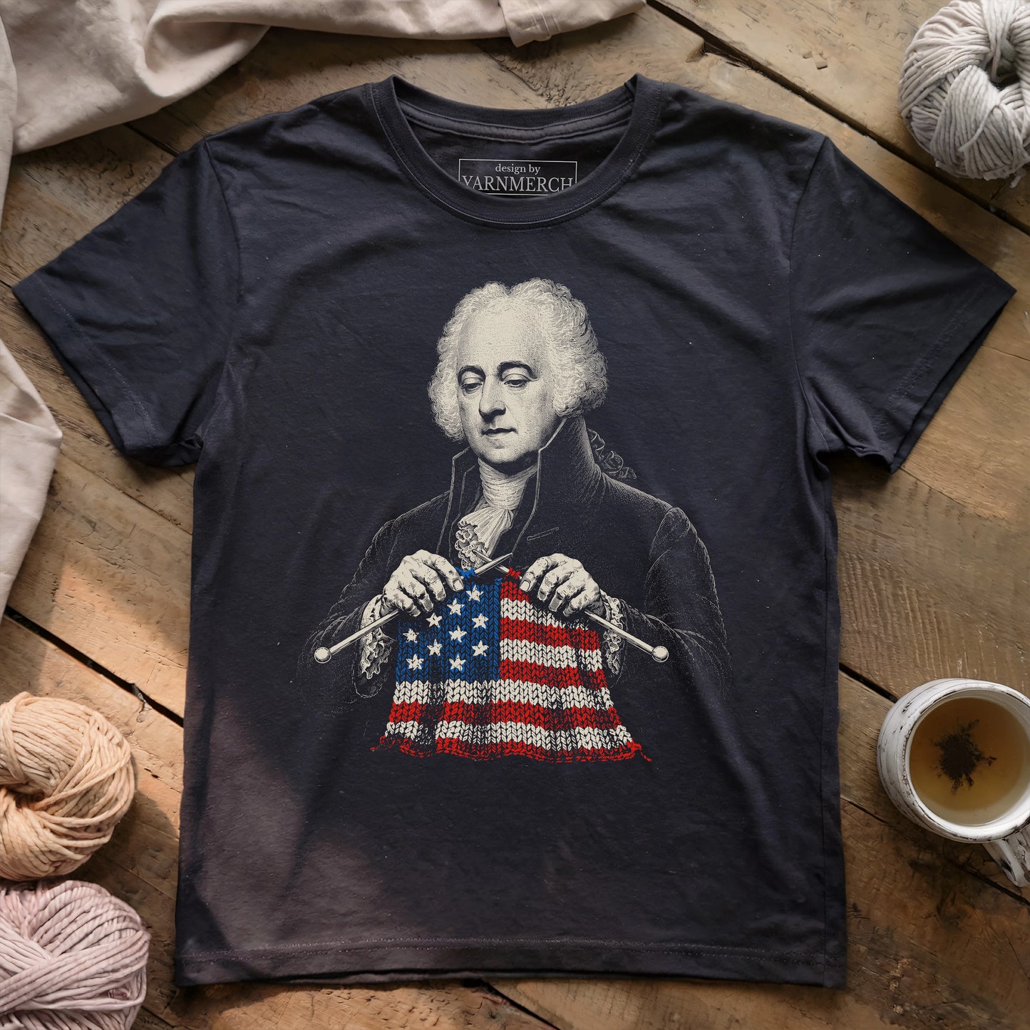 John Adams Knitting USA T-shirt