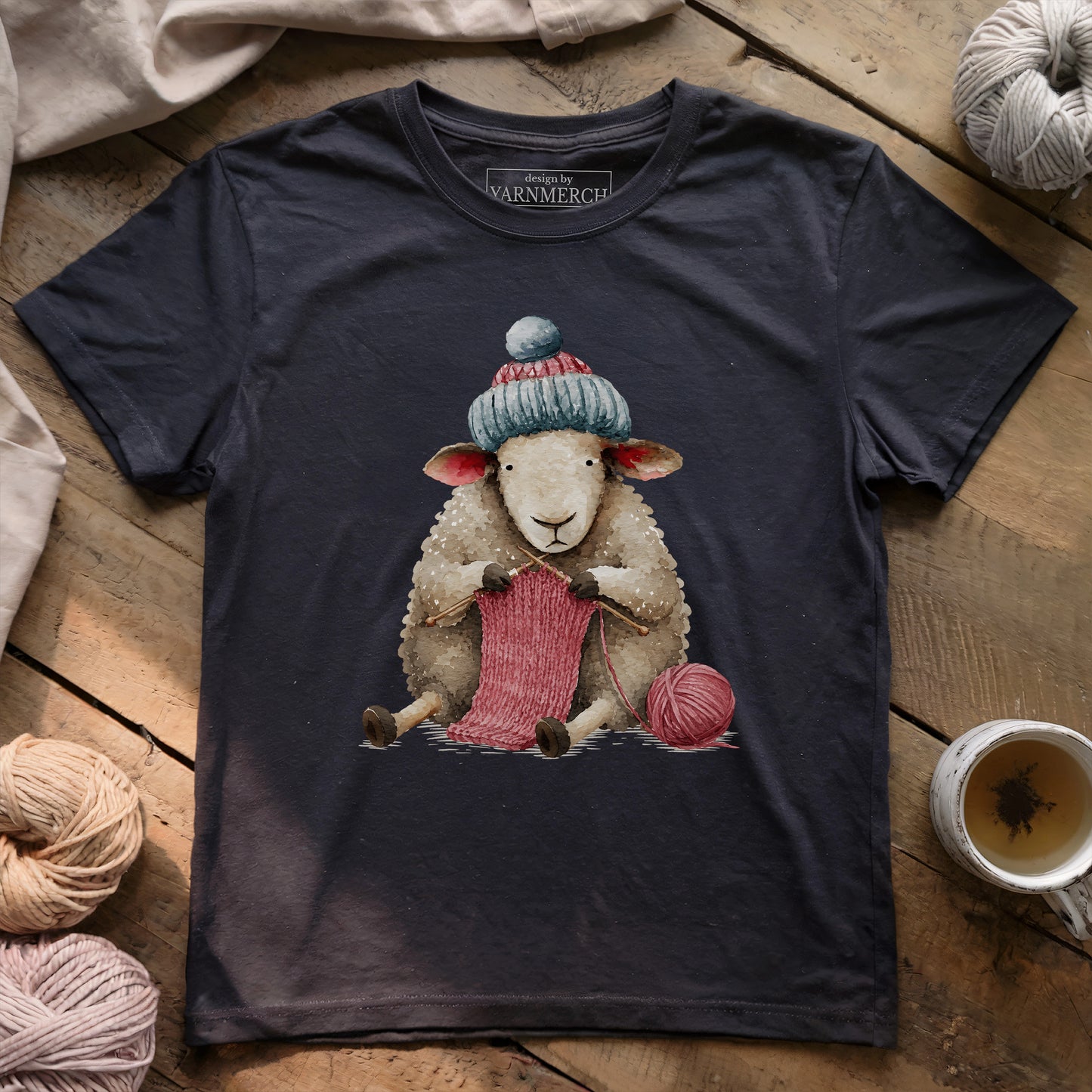 Knit-sheep T-shirt