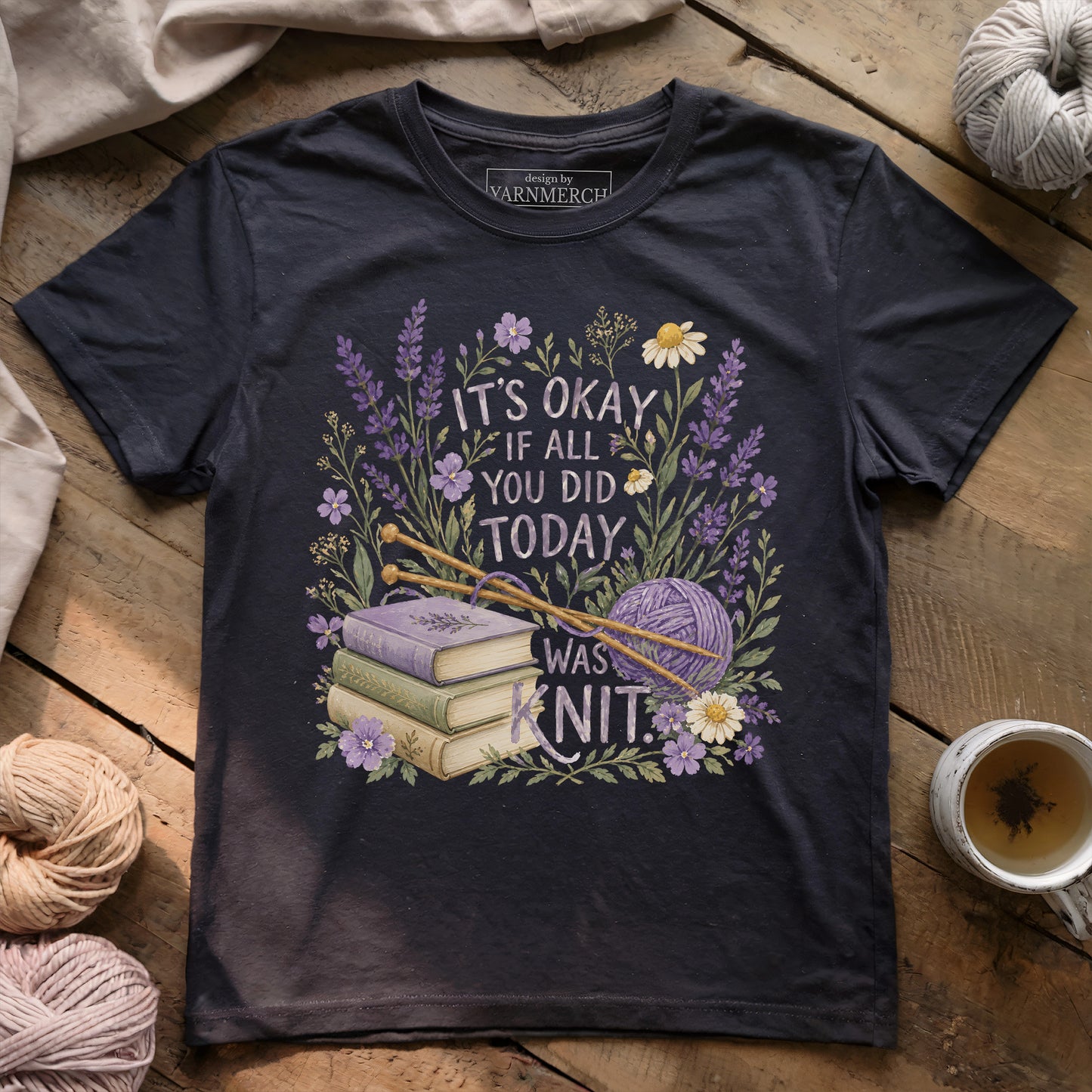 Knit And Book T-shirt