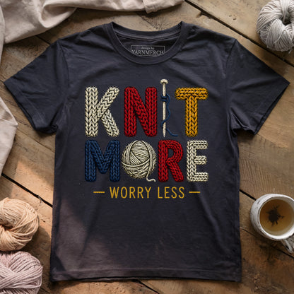 Knit More Worry Less T-shirt
