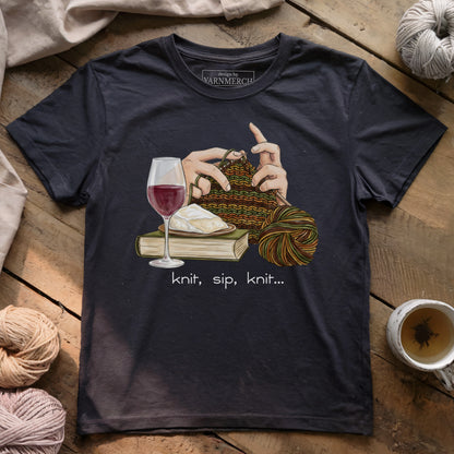 Knit, Sip, Knit T-shirt