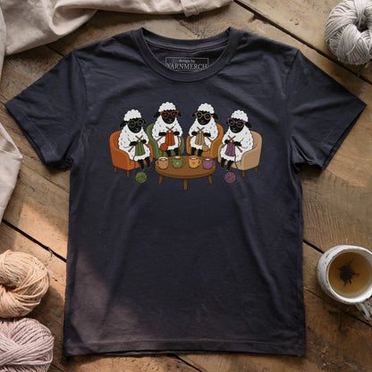 Knitting At The Cafe T-shirt