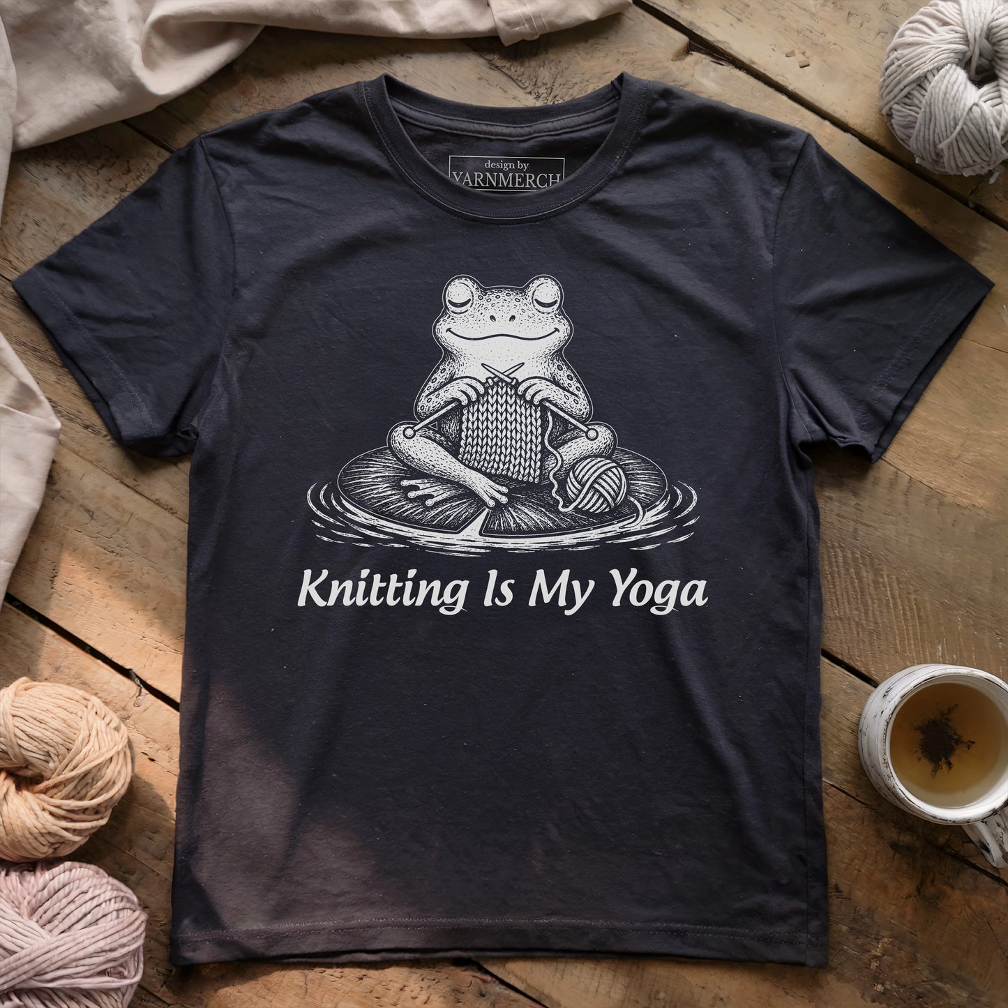 Knitting Is My Yoga T-shirt