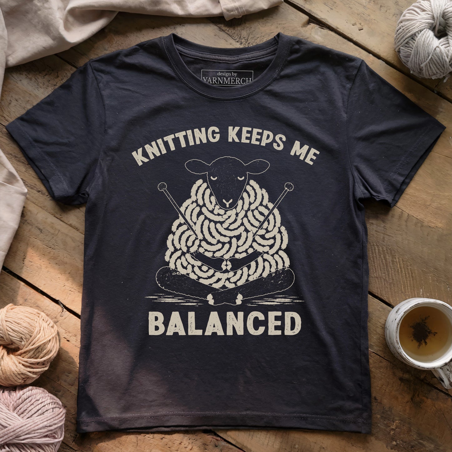 Knitting Keeps Me Balance T-shirt