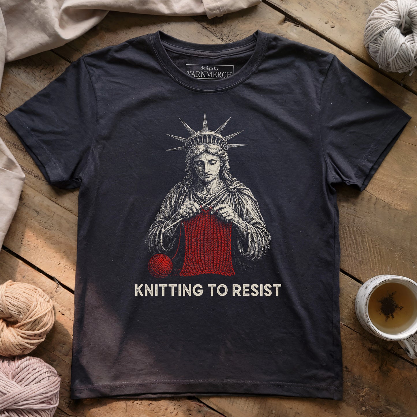 Knitting To Resist T-shirt