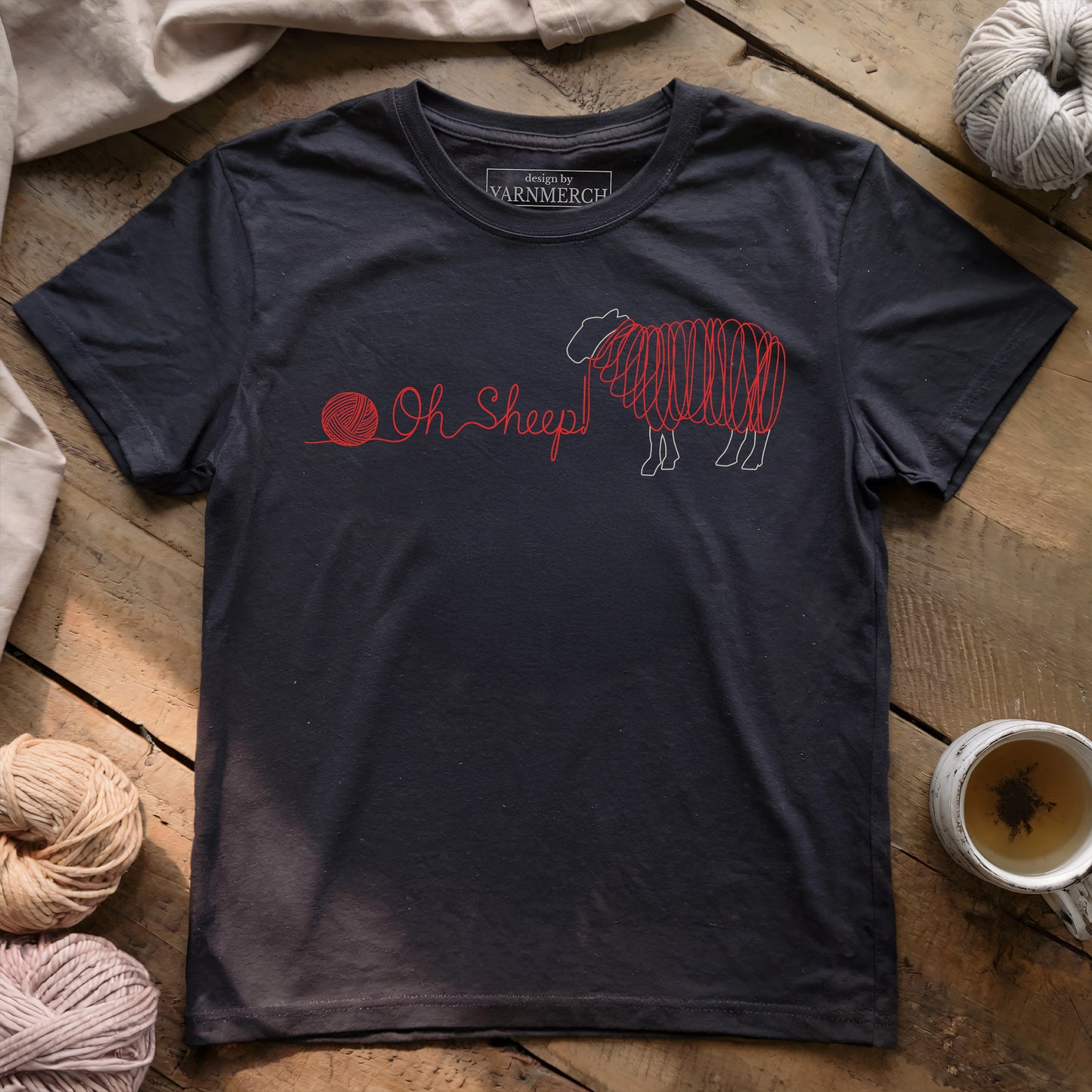 Oh Sheep! Red T-shirt