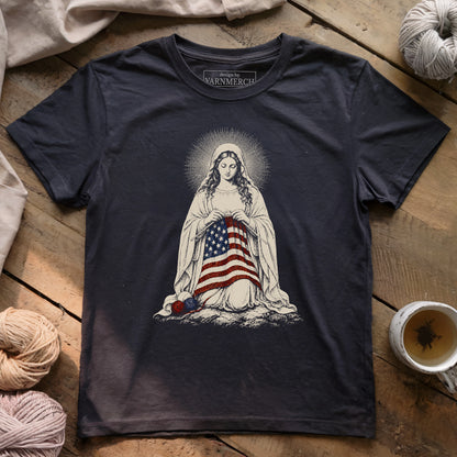 Praying And Knitting For USA T-shirt