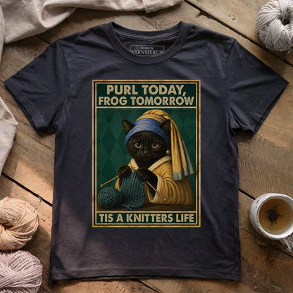 Purl Today, Frog Tomorrow T-shirt