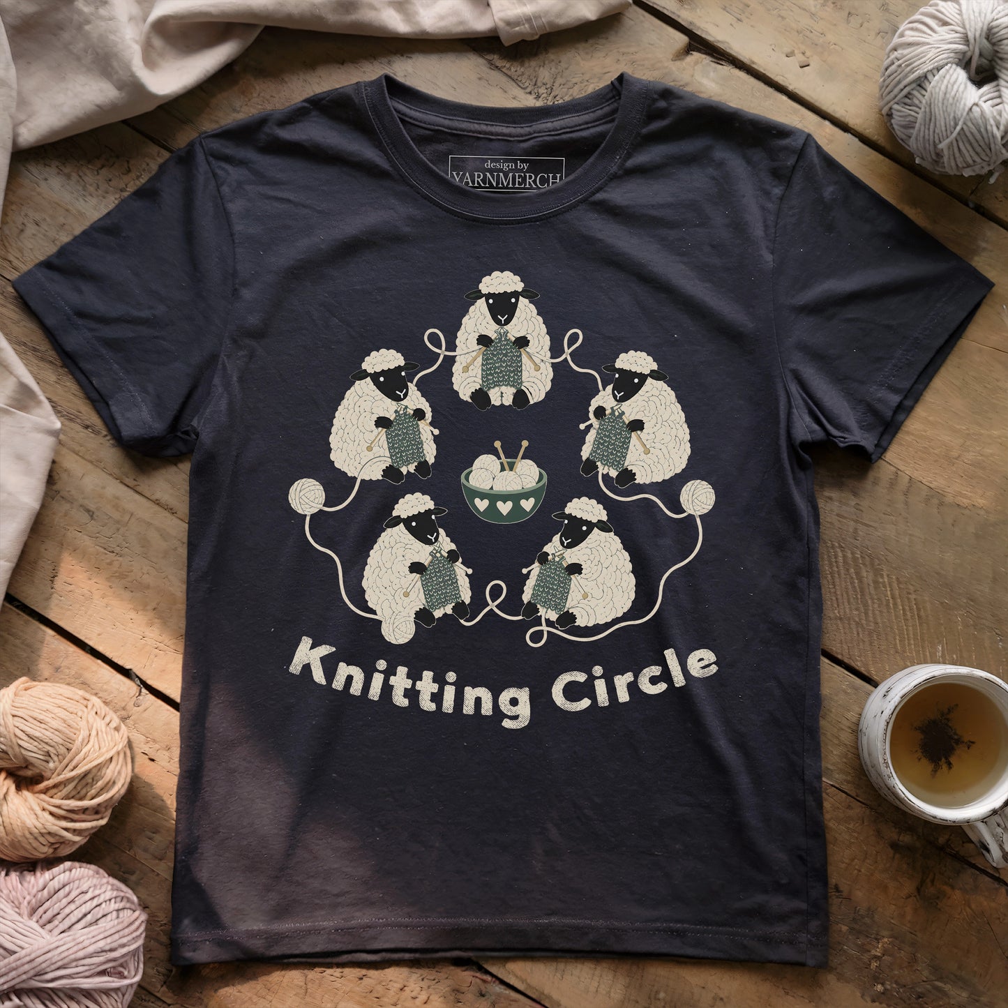 Sheep Knitting Circle T-shirt