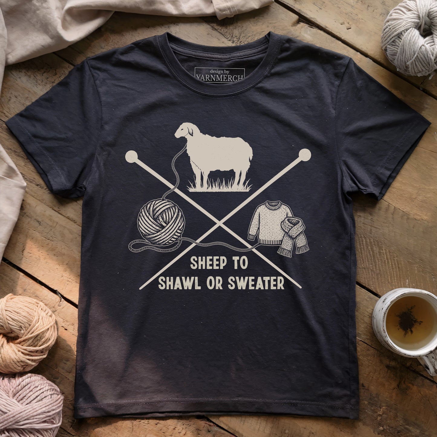 Sheep To Shawl Or Sweater T-shirt