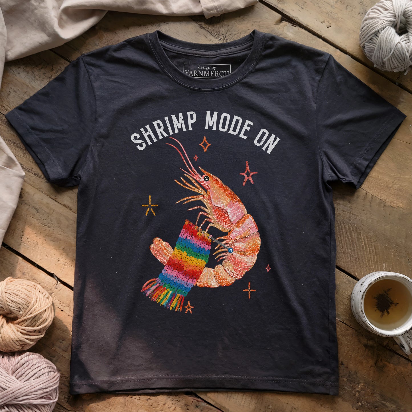 Shrimp Mode On T-shirt