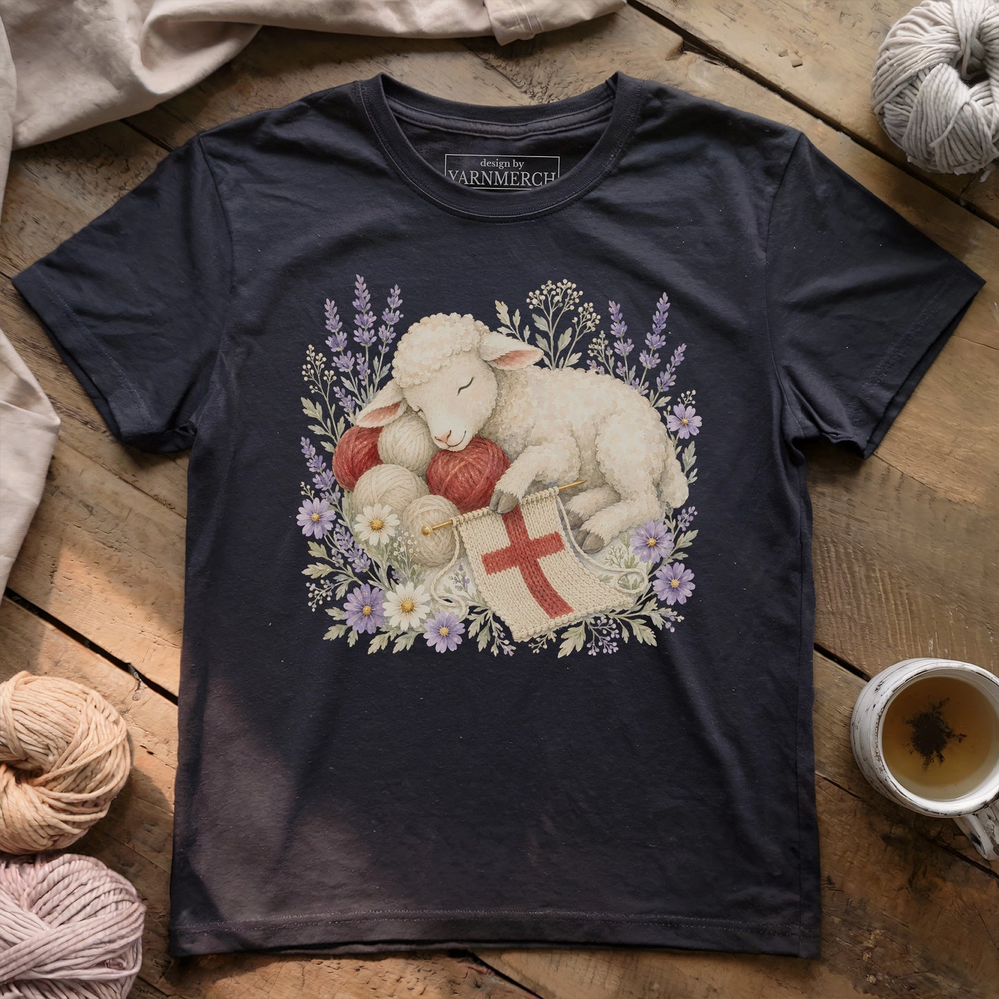 The Lamb Who Knits Faith T-shirt
