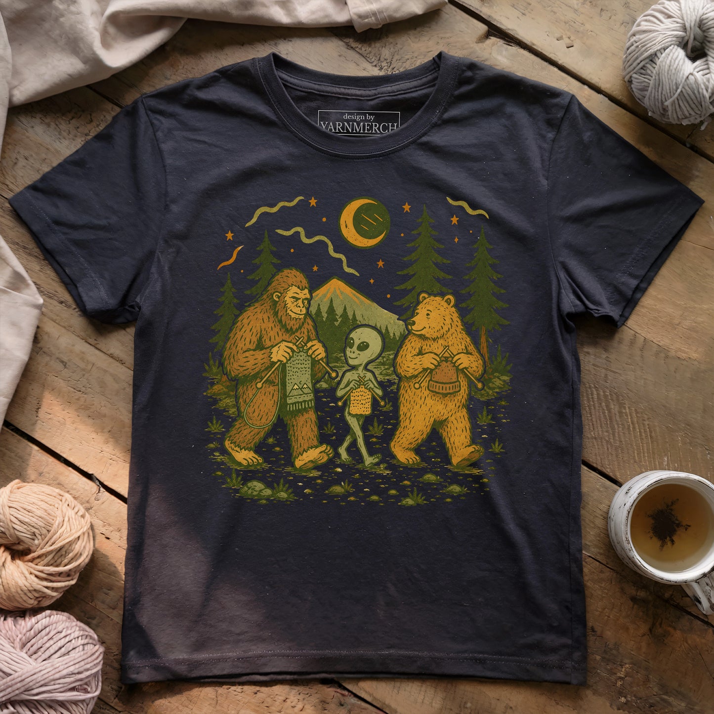 Walking Knitting Friends T-shirt