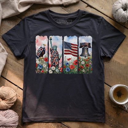 We Knit 1 Nation Under God T-shirt