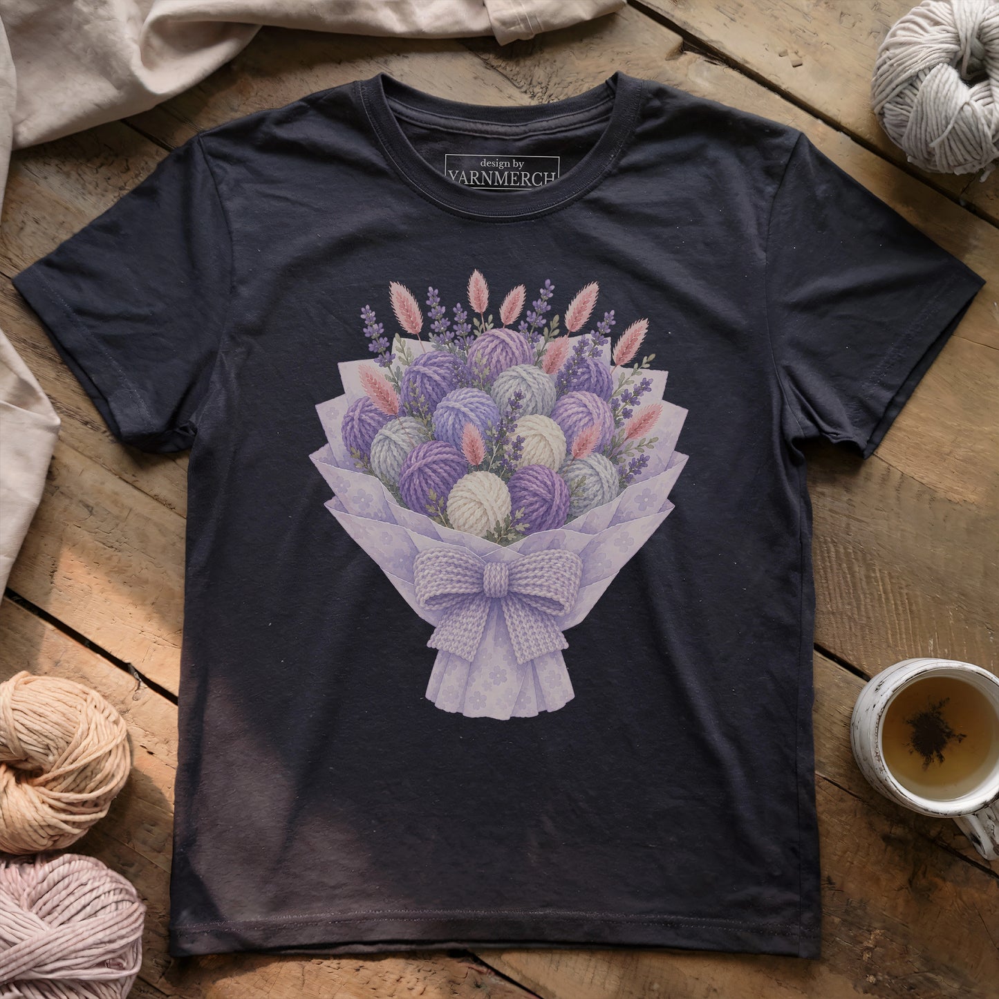 Yarn Purple Bouquet T-shirt