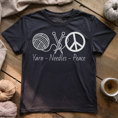 Yarn, Needle, Peace T-shirt