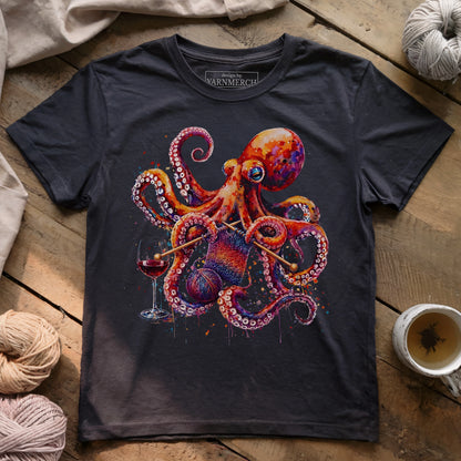 Knitopus & Wine T-shirt