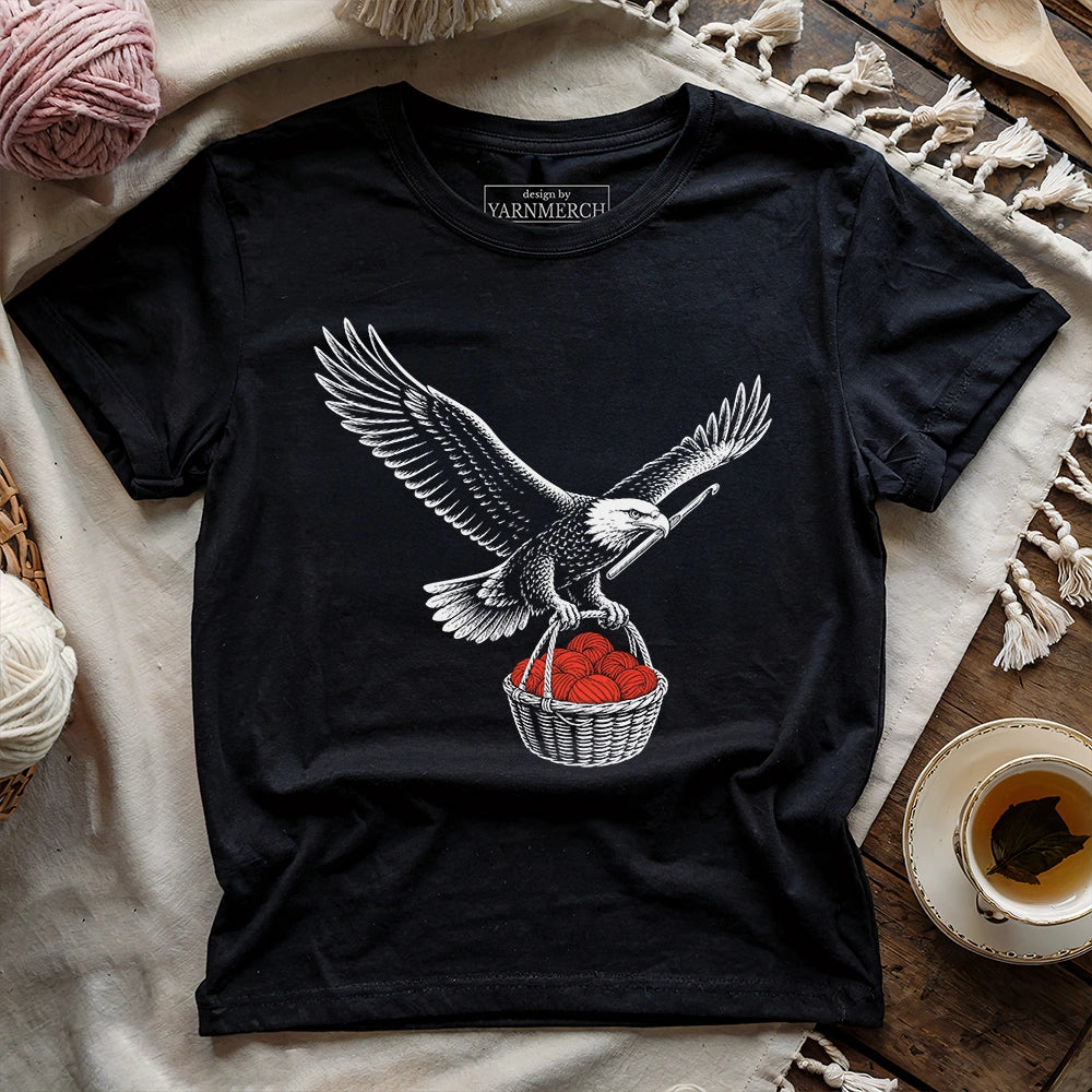 Eagle With Crocheting T-shirt