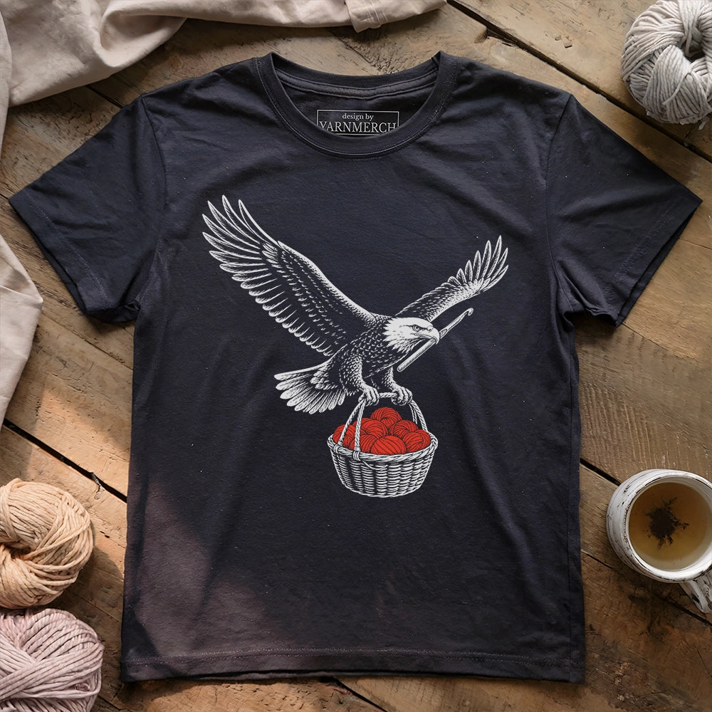 Eagle With Crocheting T-shirt