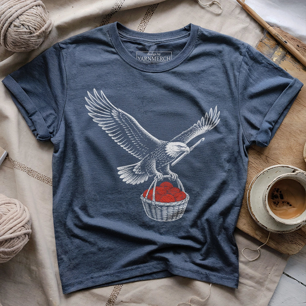 Eagle With Crocheting T-shirt