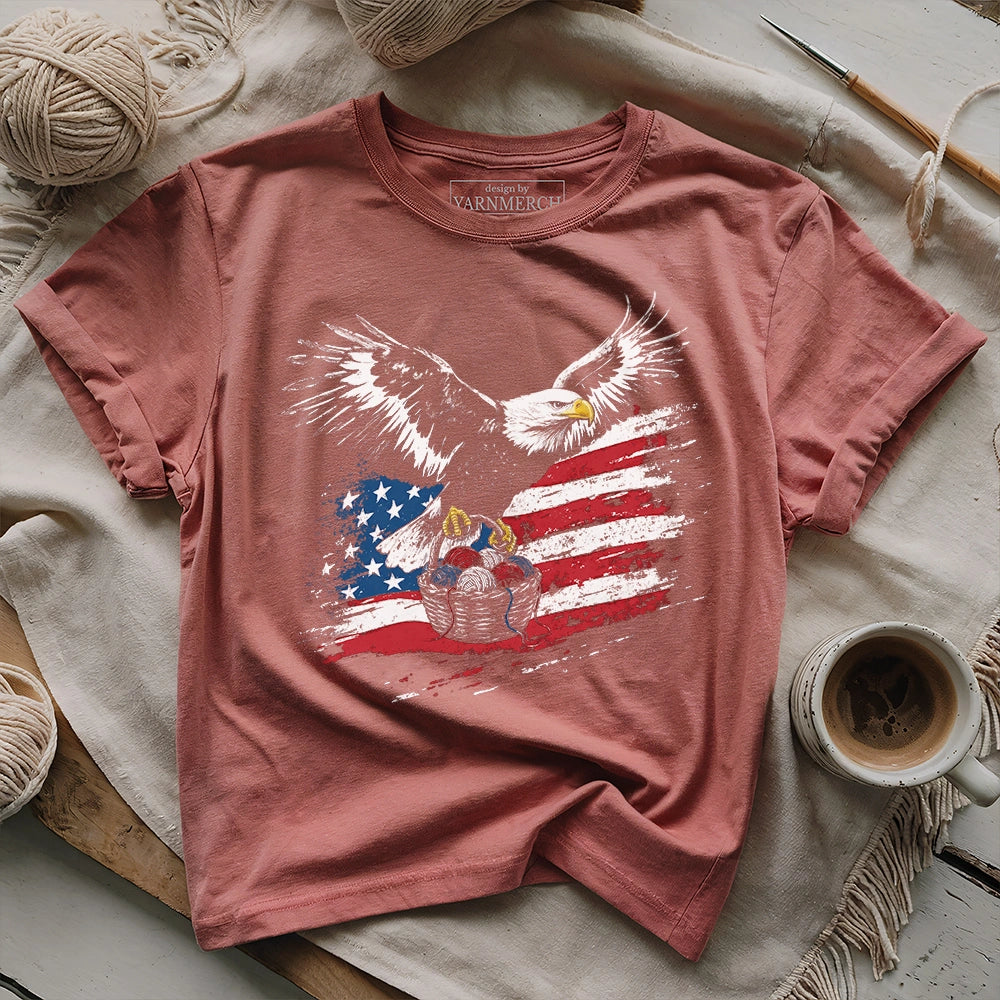 Eagle, Flag & Yarn T-shirt