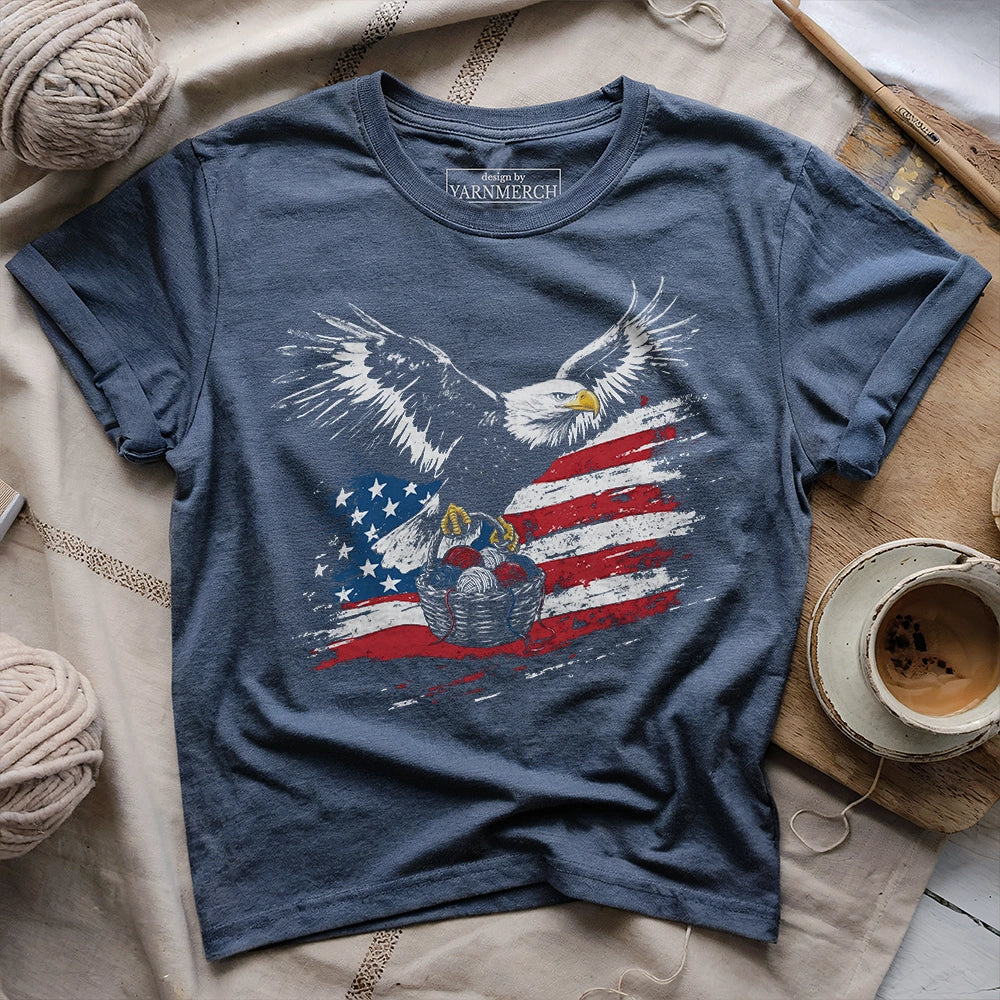 Eagle, Flag & Yarn T-shirt