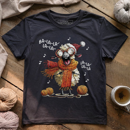 Fa-la-la Knitting Sheep T-shirt