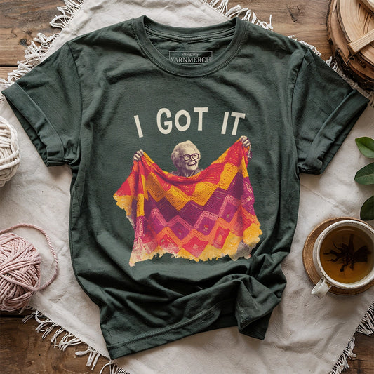 First Crocheting Blanket T-shirt