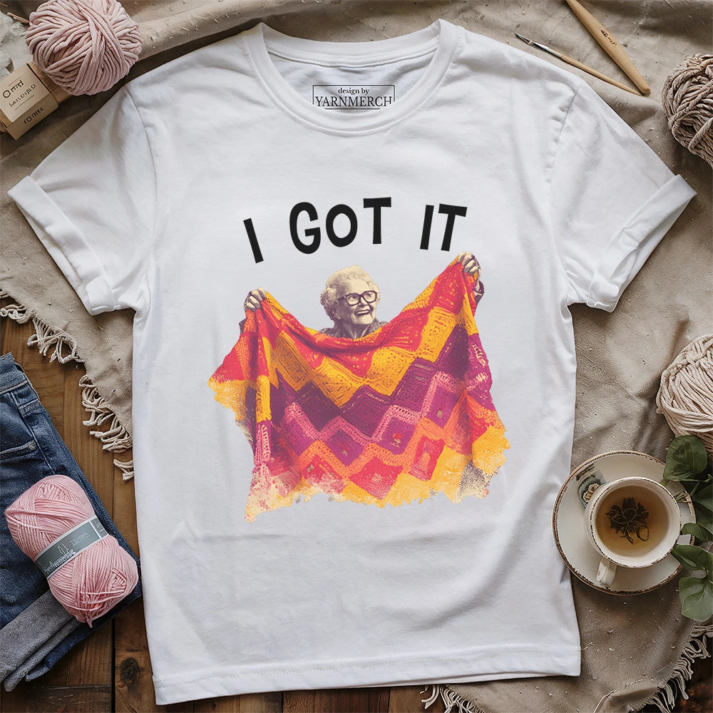 First Crocheting Blanket T-shirt