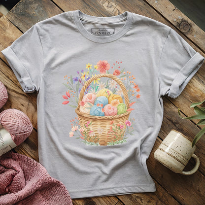Floral Yarn Basket T-shirt