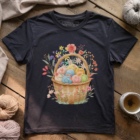 Floral Yarn Basket T-shirt