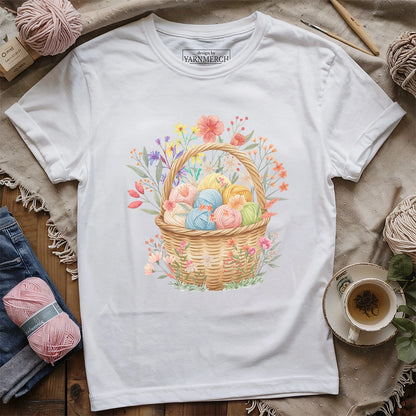 Floral Yarn Basket T-shirt